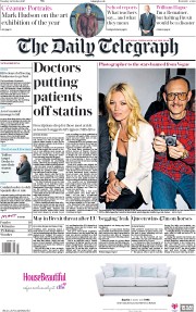 The Daily Telegraph (UK) Newspaper Front Page for 24 October 2017