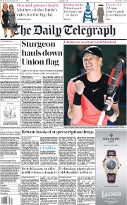 The Daily Telegraph (UK) Newspaper Front Page for 24 January 2018