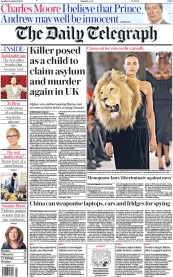 The Daily Telegraph (UK) Newspaper Front Page for 24 January 2023