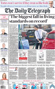 The Daily Telegraph (UK) Newspaper Front Page for 24 March 2022