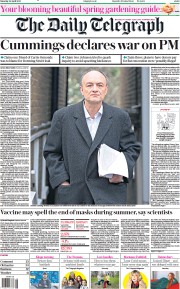 The Daily Telegraph (UK) Newspaper Front Page for 24 April 2021