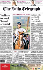 The Daily Telegraph (UK) Newspaper Front Page for 24 May 2012