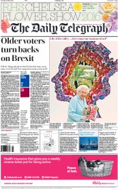 The Daily Telegraph (UK) Newspaper Front Page for 24 May 2016