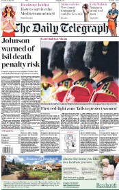 The Daily Telegraph (UK) Newspaper Front Page for 24 July 2018