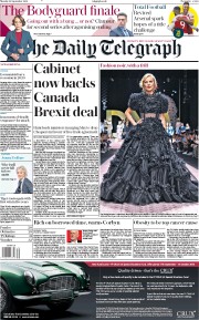 The Daily Telegraph (UK) Newspaper Front Page for 24 September 2018
