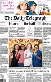 The Daily Telegraph (UK) Newspaper Front Page for 25 December 2015