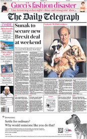The Daily Telegraph (UK) Newspaper Front Page for 25 February 2023