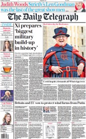 The Daily Telegraph (UK) Newspaper Front Page for 25 April 2023