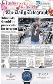 The Daily Telegraph (UK) Newspaper Front Page for 25 July 2018