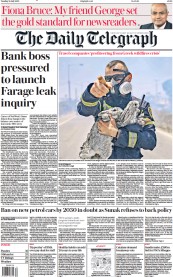 The Daily Telegraph (UK) Newspaper Front Page for 25 July 2023