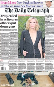 The Daily Telegraph front page for 25 September 2023
