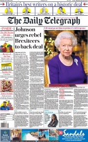 The Daily Telegraph (UK) Newspaper Front Page for 26 December 2020