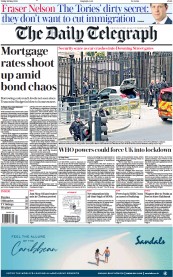 The Daily Telegraph front page for 26 May 2023