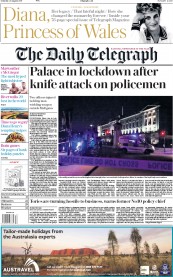 The Daily Telegraph (UK) Newspaper Front Page for 26 August 2017
