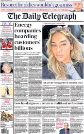 The Daily Telegraph (UK) Newspaper Front Page for 27 December 2022