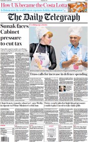 The Daily Telegraph (UK) Newspaper Front Page for 27 April 2022