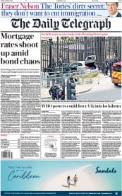 The Daily Telegraph front page for 27 May 2023