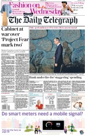 The Daily Telegraph (UK) Newspaper Front Page for 27 June 2018