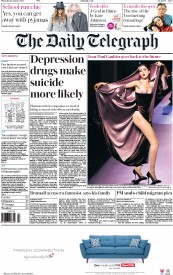 The Daily Telegraph (UK) Newspaper Front Page for 28 January 2016
