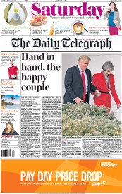 The Daily Telegraph (UK) Newspaper Front Page for 28 January 2017
