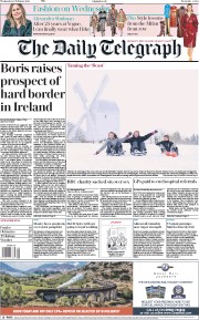 The Daily Telegraph (UK) Newspaper Front Page for 28 February 2018