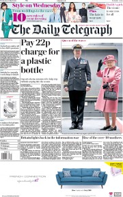 The Daily Telegraph (UK) Newspaper Front Page for 28 March 2018