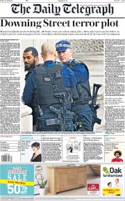 The Daily Telegraph (UK) Newspaper Front Page for 28 April 2017