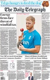 The Daily Telegraph (UK) Newspaper Front Page for 28 April 2022