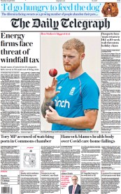 The Daily Telegraph (UK) Newspaper Front Page for 28 April 2022