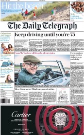 The Daily Telegraph (UK) Newspaper Front Page for 28 May 2016
