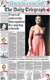 The Daily Telegraph (UK) Newspaper Front Page for 29 October 2022