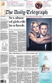 The Daily Telegraph (UK) Newspaper Front Page for 29 November 2016