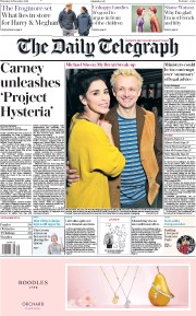 The Daily Telegraph (UK) Newspaper Front Page for 29 November 2018
