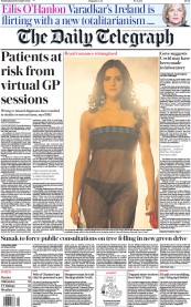 The Daily Telegraph front page for 29 November 2023