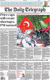 The Daily Telegraph (UK) Newspaper Front Page for 29 May 2023
