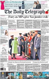 The Daily Telegraph (UK) Newspaper Front Page for 2 November 2016