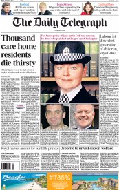 The Daily Telegraph (UK) Newspaper Front Page for 2 December 2013
