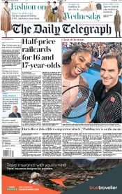 The Daily Telegraph (UK) Newspaper Front Page for 2 January 2019