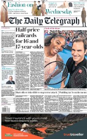 The Daily Telegraph (UK) Newspaper Front Page for 2 January 2019