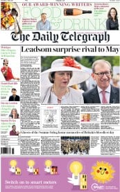 The Daily Telegraph (UK) Newspaper Front Page for 2 July 2016