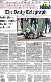 The Daily Telegraph (UK) Newspaper Front Page for 2 July 2020