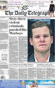 The Daily Telegraph (UK) Newspaper Front Page for 30 March 2018