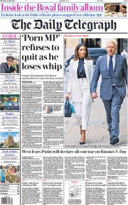 The Daily Telegraph (UK) Newspaper Front Page for 30 April 2022