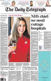 The Daily Telegraph (UK) Newspaper Front Page for 30 May 2014