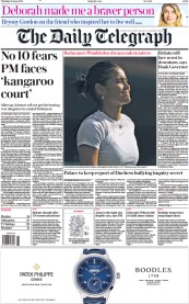 The Daily Telegraph (UK) Newspaper Front Page for 30 June 2022