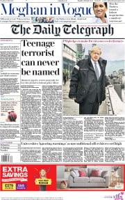 The Daily Telegraph (UK) Newspaper Front Page for 30 July 2019
