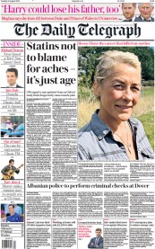 The Daily Telegraph (UK) Newspaper Front Page for 30 August 2022