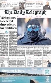 The Daily Telegraph (UK) Newspaper Front Page for 31 January 2019