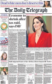 The Daily Telegraph (UK) Newspaper Front Page for 31 January 2023