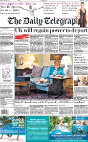 The Daily Telegraph (UK) Newspaper Front Page for 31 March 2017